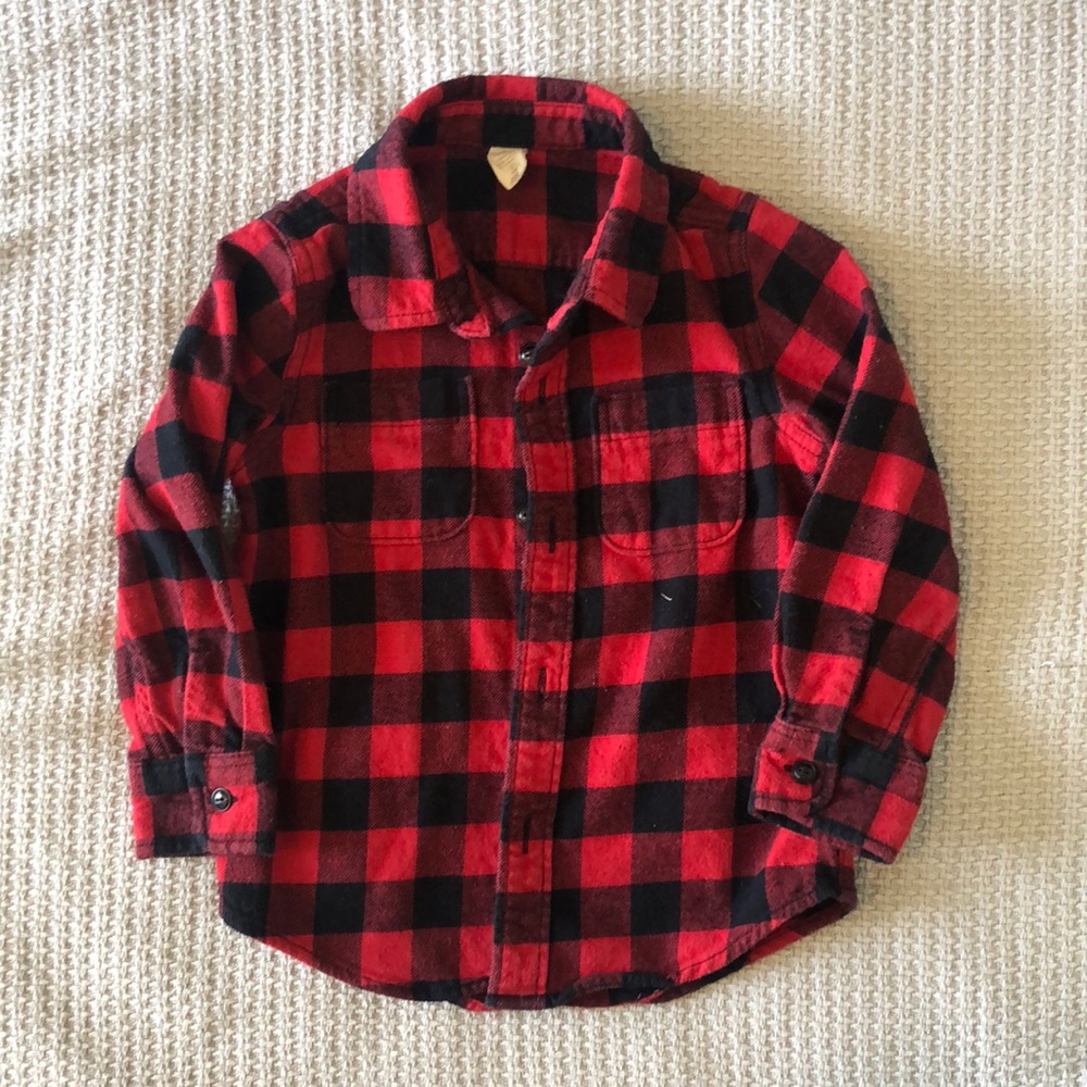 Gap Toddler Organic Cotton Flannel Shirt (3T)